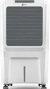 Electric Durachill 40 L Portable Air Cooler For Home | Densenest Honeycomb Pads |17% More Air Delivery | Fully Collapsible Louvers |Inverter Compatible | Air Cooler For Room | White & Grey
